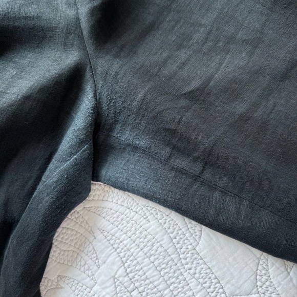 Madewell - The Harlow Wide-Leg Pant in 100% Linen - Black - Picture 15 of 15